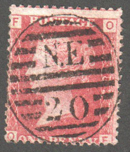 Great Britain Scott 33 Used Plate 82 - OF - Click Image to Close